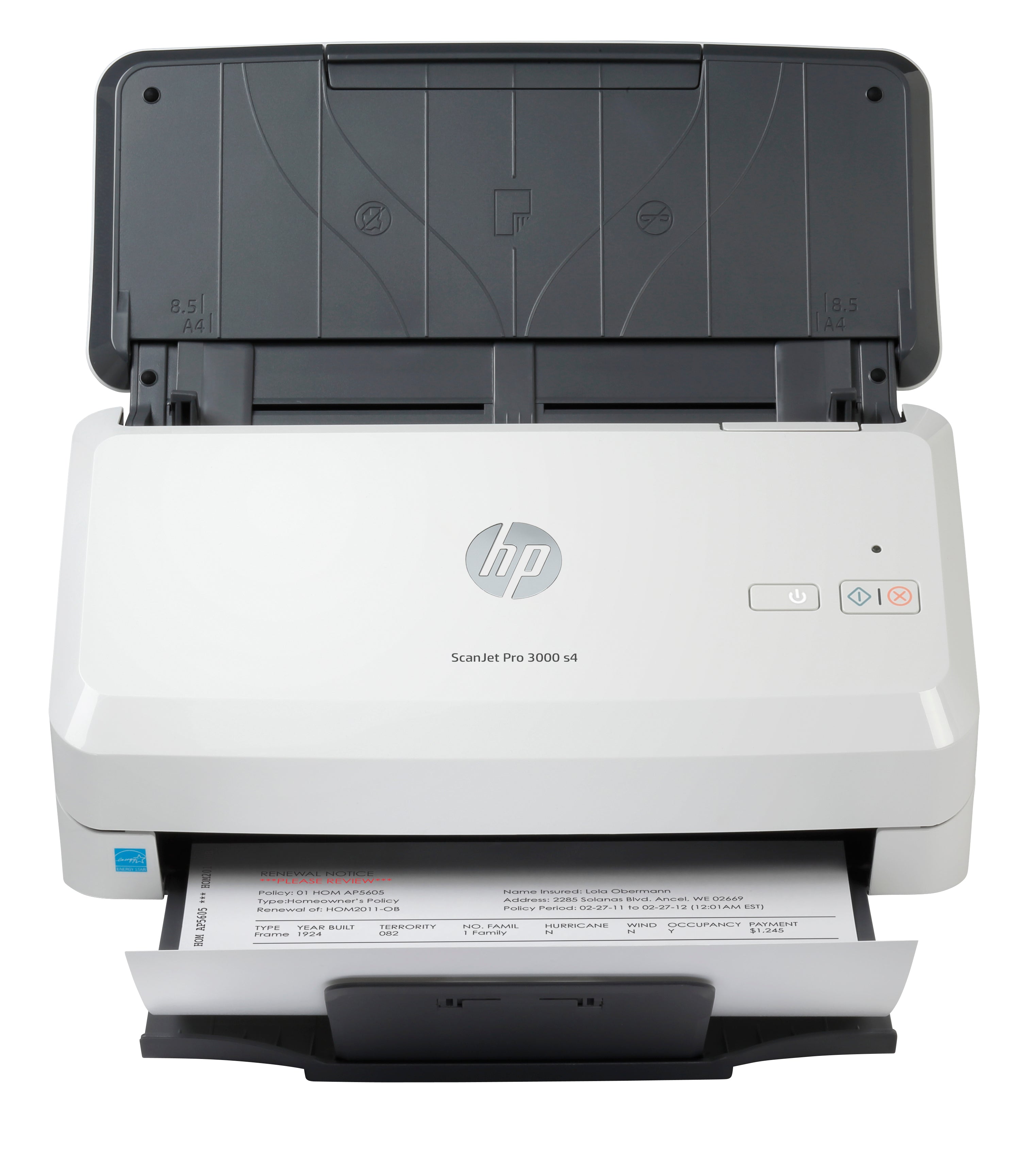 HP ScanJet Pro 3000 s4 – Dokumentenscanner, A4, Duplex, 40 ppm, 600 dpi, ADF 50 Blatt, USB