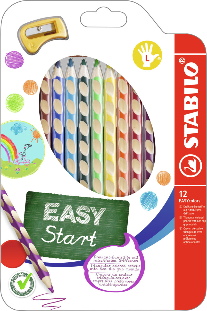 STABILO Buntstifte EASYcolors – 12 Farben