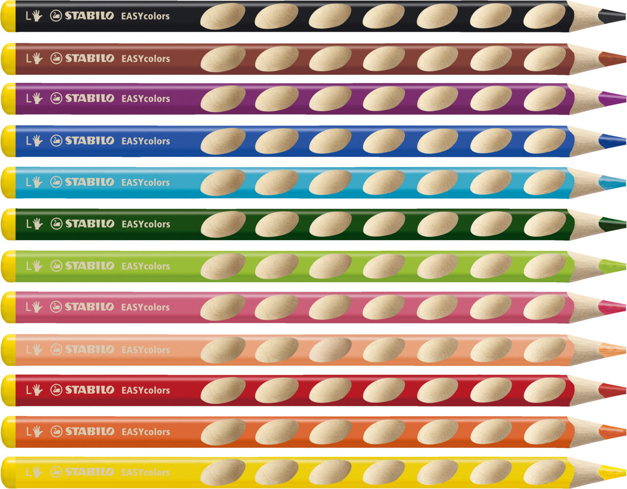 STABILO Buntstifte EASYcolors – 12 Farben