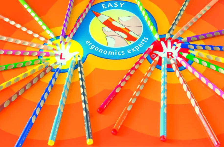 STABILO Buntstifte EASYcolors R – Dreikant, Minen-Ø 4,2 mm, 6 Farben, im Kartonetui