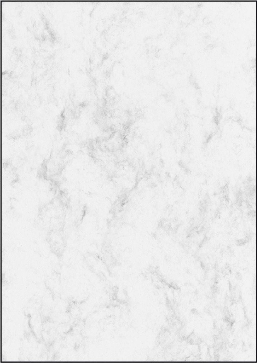 Sigel Marmorpapier Grau – A4, 90 g/m², 100 Blatt