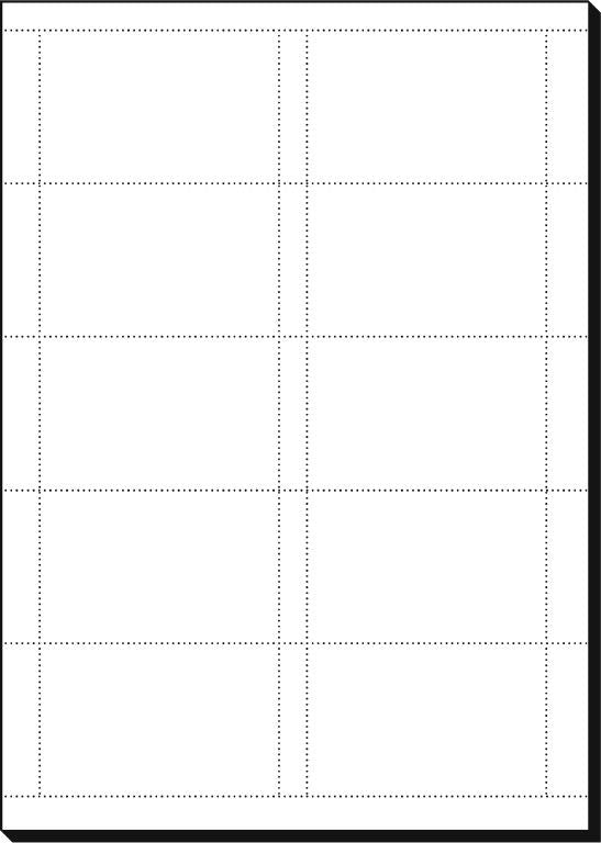 Sigel Visitenkarten, 85 × 55 mm – A4, 10 pro Blatt – 150 Karten – FSC-zertifiziert, beidseitig bedruckbar