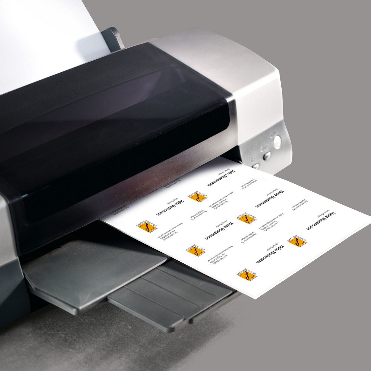 Sigel Visitenkarten, 85 × 55 mm – A4, 10 pro Blatt – 400 Karten – FSC-zertifiziert, abgerundete Ecken