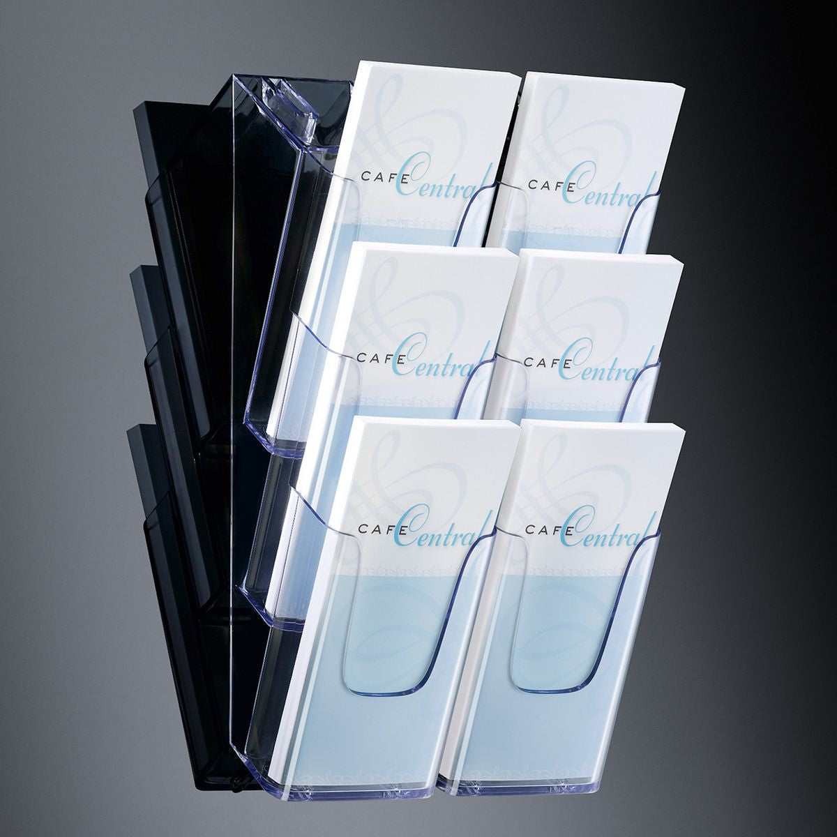 Sigel Wandprospekthalter – zur Wandmontage, Acryl, transparent, 235 × 545 mm – für A4