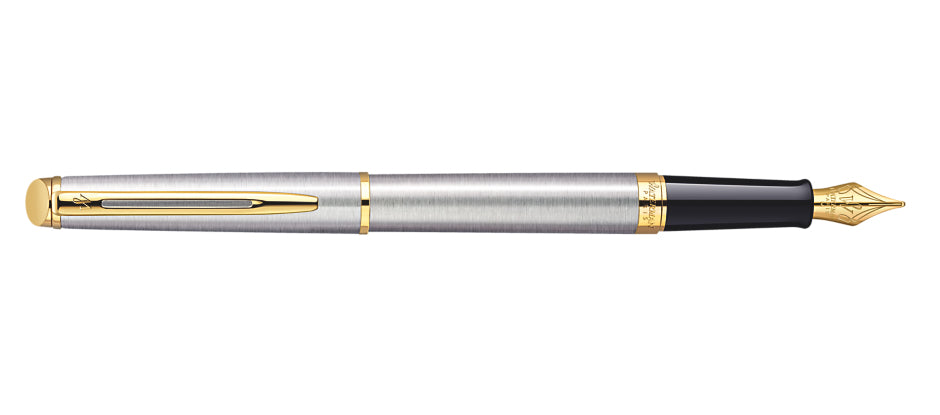 Waterman Hemisphäre vergoldet – Federspitze M – für Rechts- & Linkshänder – Silber, Blau – Patronen