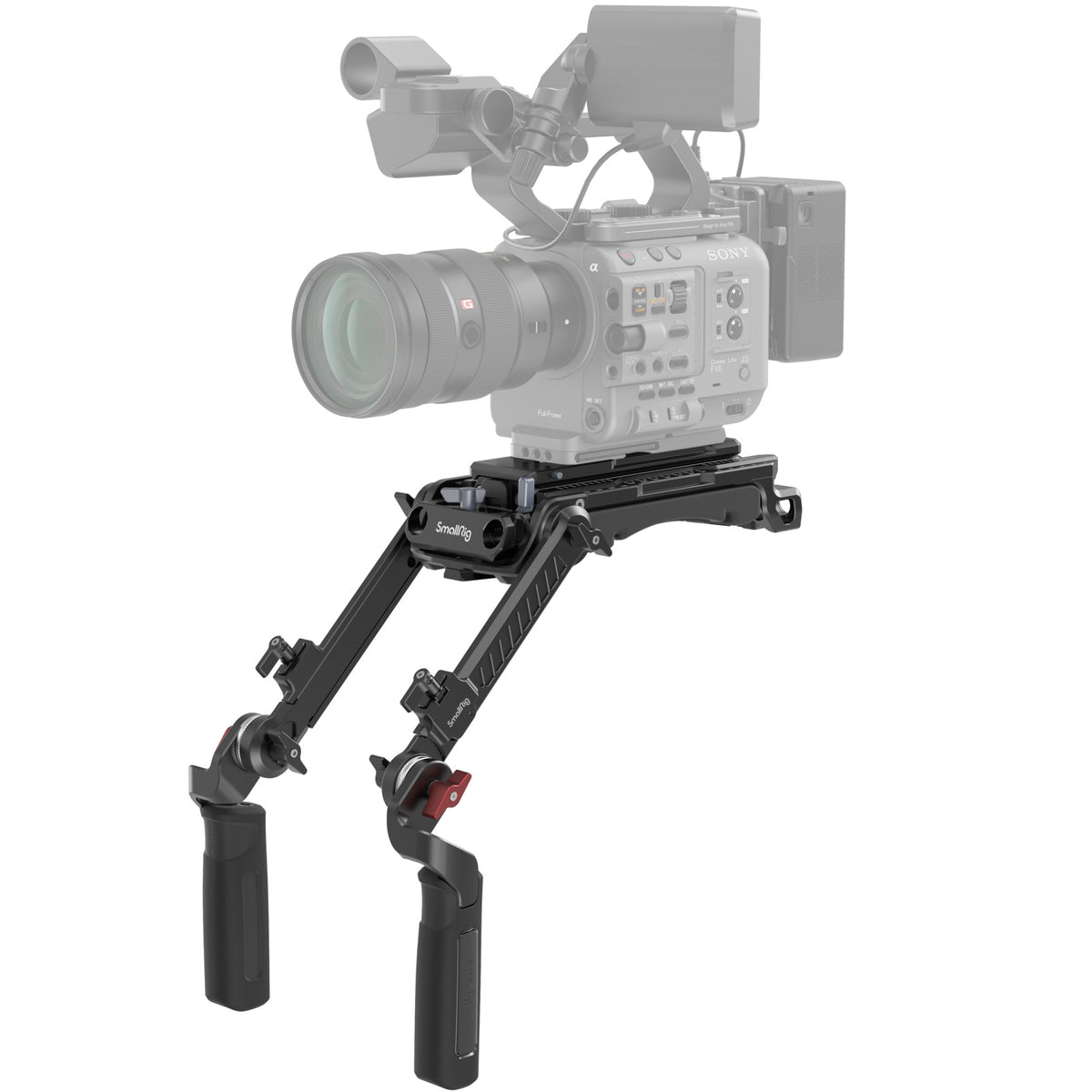 SmallRig 4274 Schulter-Rig Kit – Aluminium, Silikon, Edelstahl – 492 × 203 × 199,9 mm – 1,44 kg – Schwarz