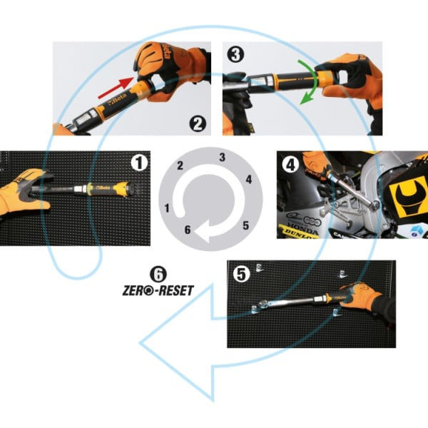 Beta Drehmomentschlüssel-Set 1/2", 20–100 Nm – 666/10X