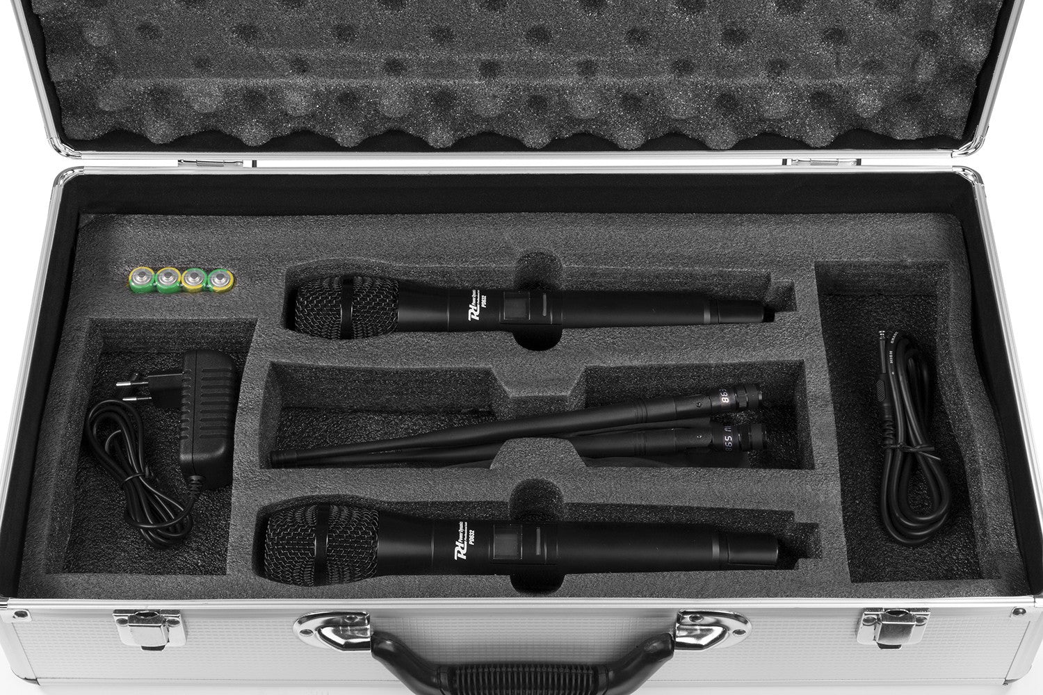 Power Dynamics PD632H Bühnenmikrofon 2er-Set – XLR, Kabellos (UHF), Niere, 60–18'000 Hz