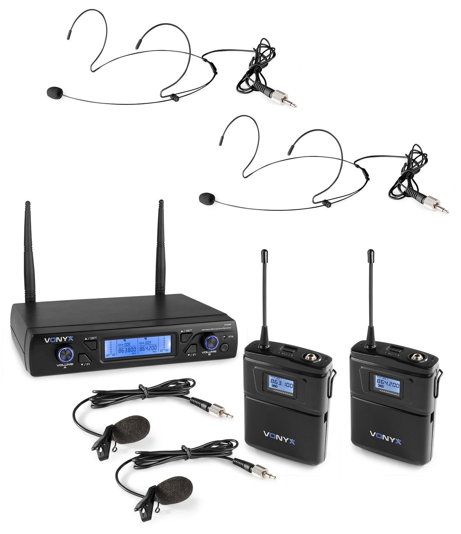 Vonyx WM62B – Lavalier-/Ansteckmikrofon, XLR