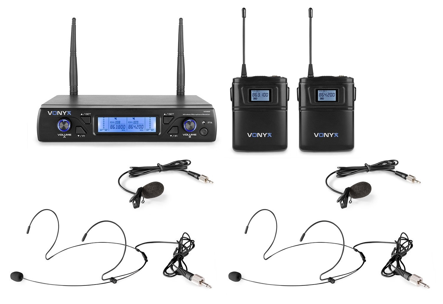 Vonyx WM62B – Lavalier-/Ansteckmikrofon, XLR