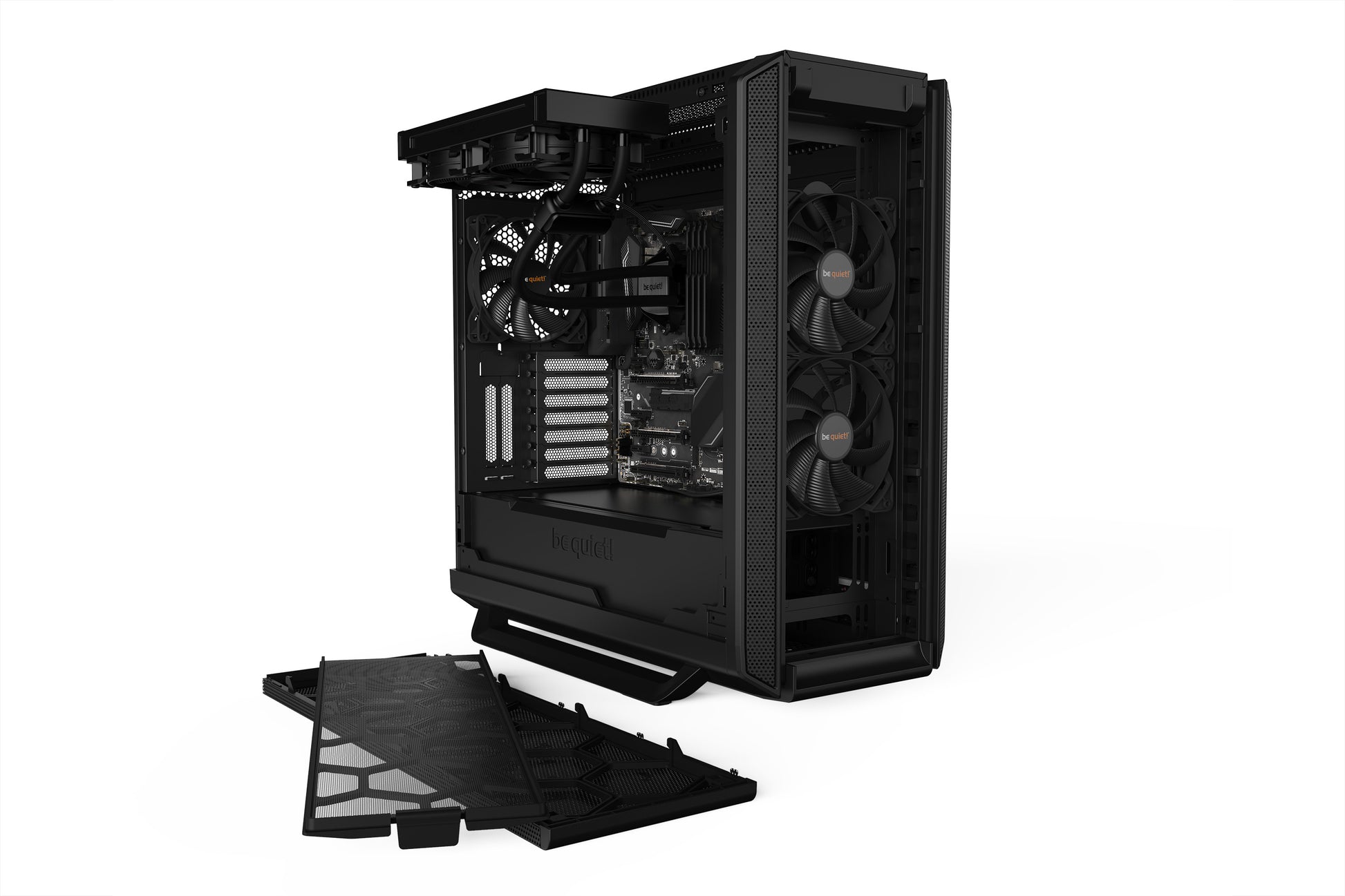 be quiet! be quiet Midi Tower – Silent Base 802 – Schwarz, Seitenfenster, für ATX, EATX, micro ATX und andere, 553×281×539 mm
