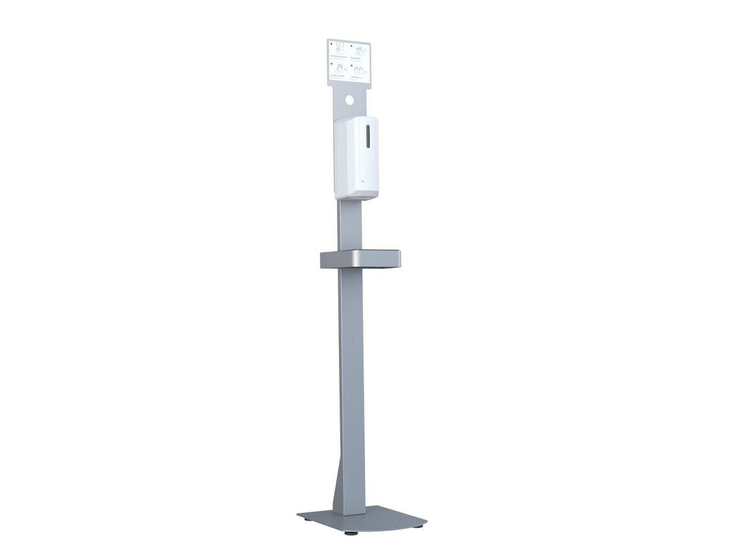 Multibrackets Automatischer Desinfektionsmittelständer – Stand – 1'000 ml, weiss, ABS