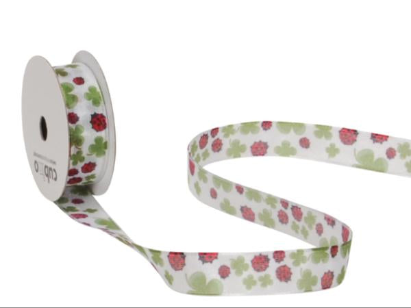 Spyk Geschenkband Cubino Marienkäfer – 15 mm × 4 m – 1 Stk.