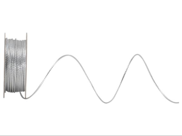 Spyk Geschenkband Lurexa Silber – 1 mm × 7 m