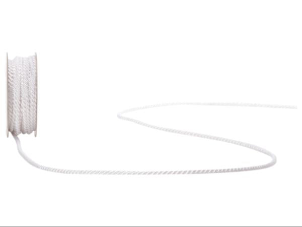 Spyk Geschenkband Seidenkordel Cubino – weiss – 2,5–3 mm × 5 m – 1 Stk.