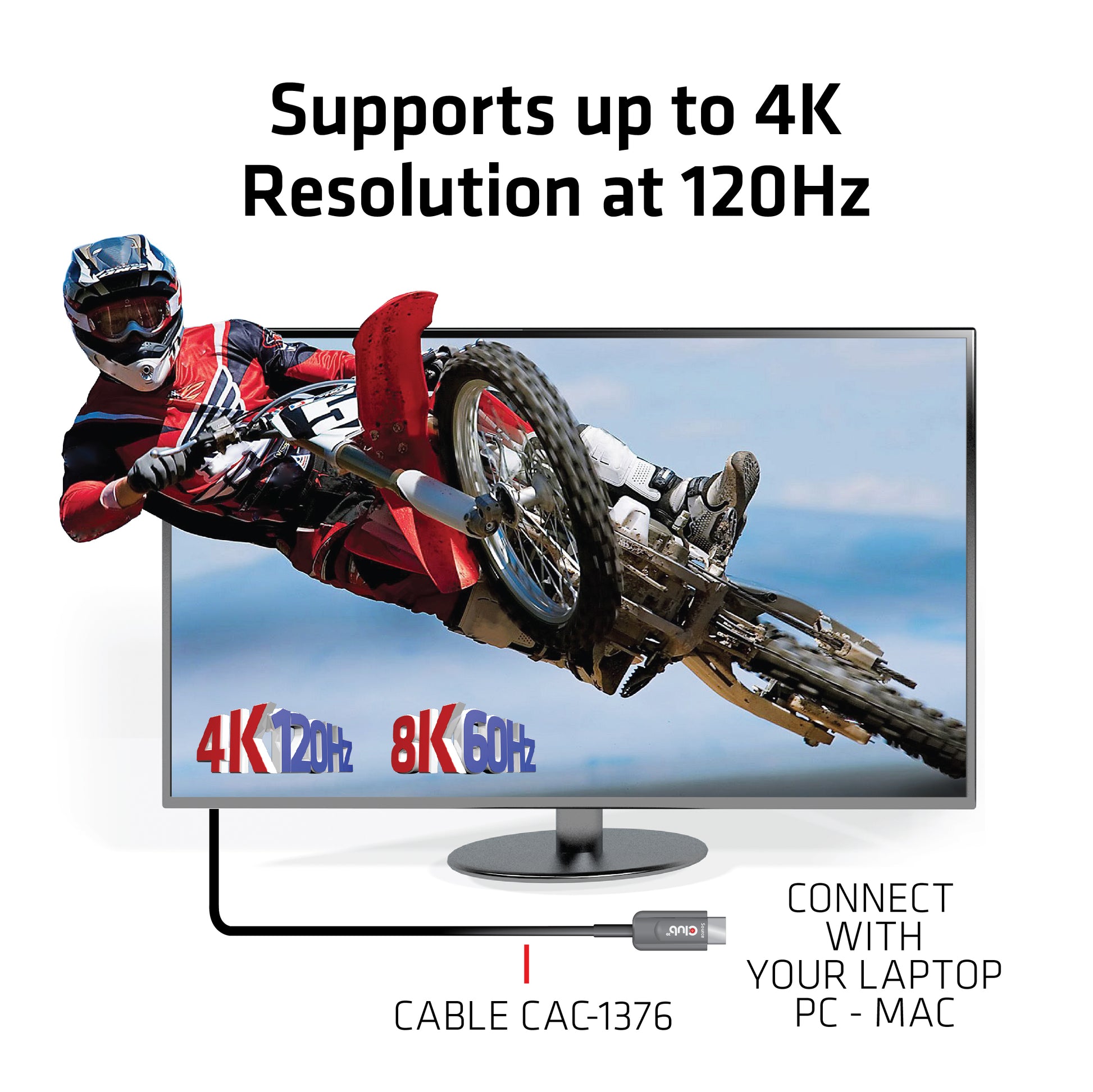 CLUB3D Club 3D HDMI-Kabel, Schwarz, CAC-1376, 1 Stück