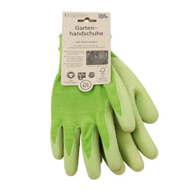 Fair Zone Gartenhandschuhe – XL, 1 Stück – Baumwolle, Kautschuk, Grün
