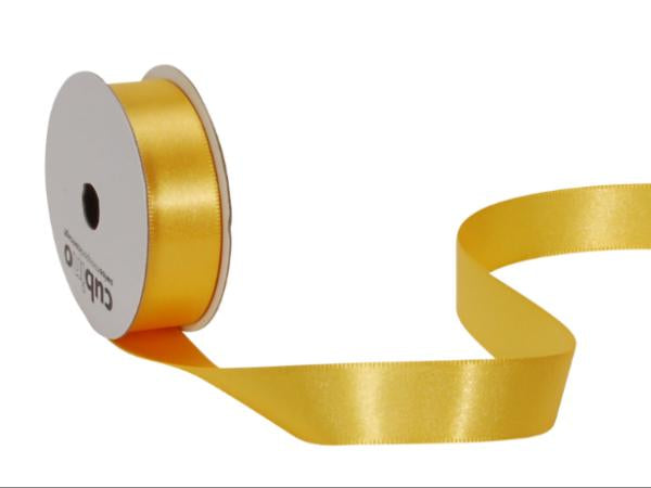 Spyk Geschenkband Satin Gelb – 16 mm × 5 m – 1 Stk.
