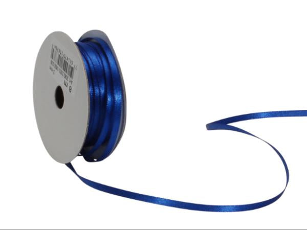 Spyk Geschenkband Satin Blau – 3 mm × 8 m – 1 Stk.