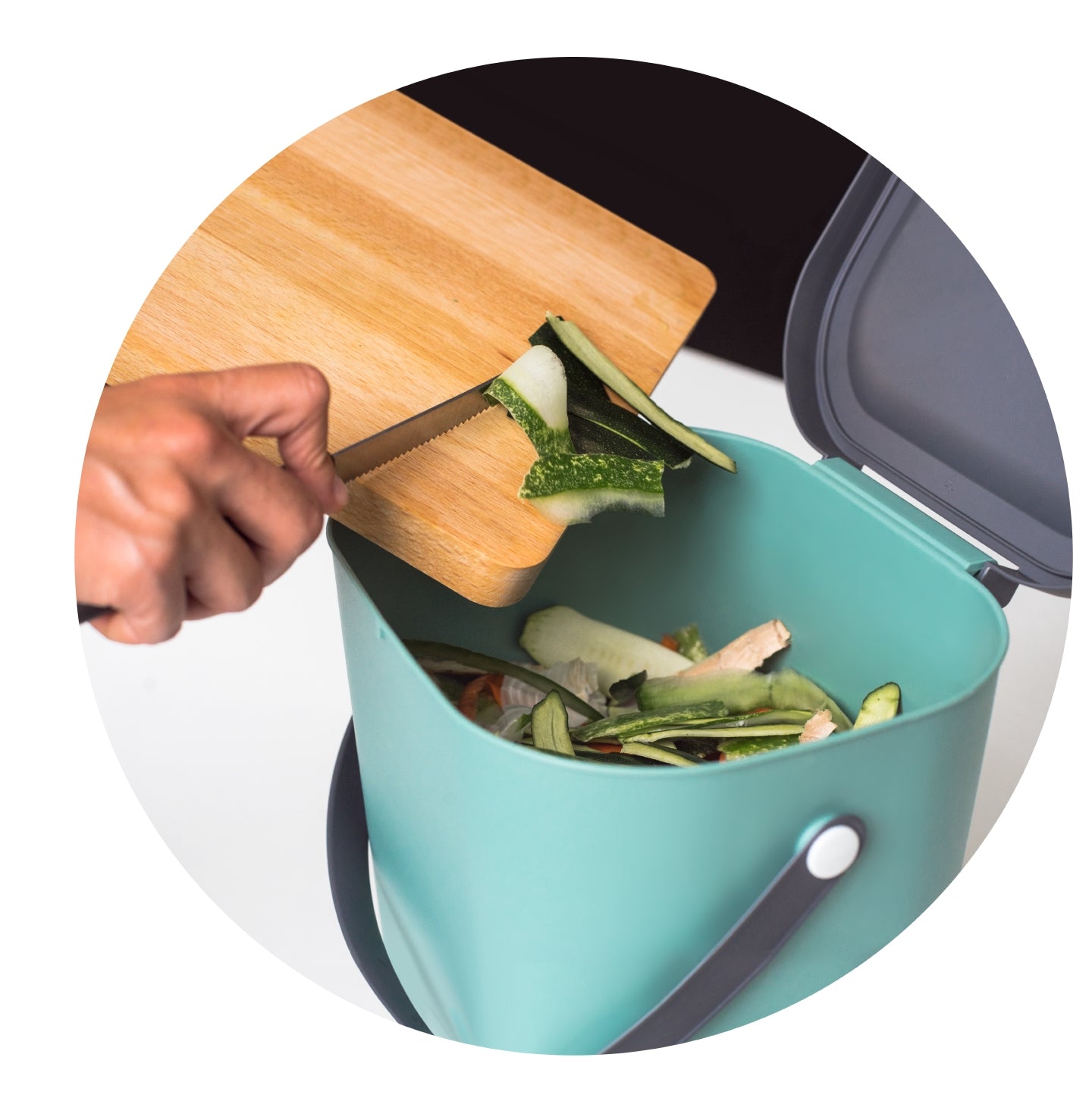 Rotho Recyclingbox Albula – 6 l – Kunststoff, rechteckig – Mistelgrün