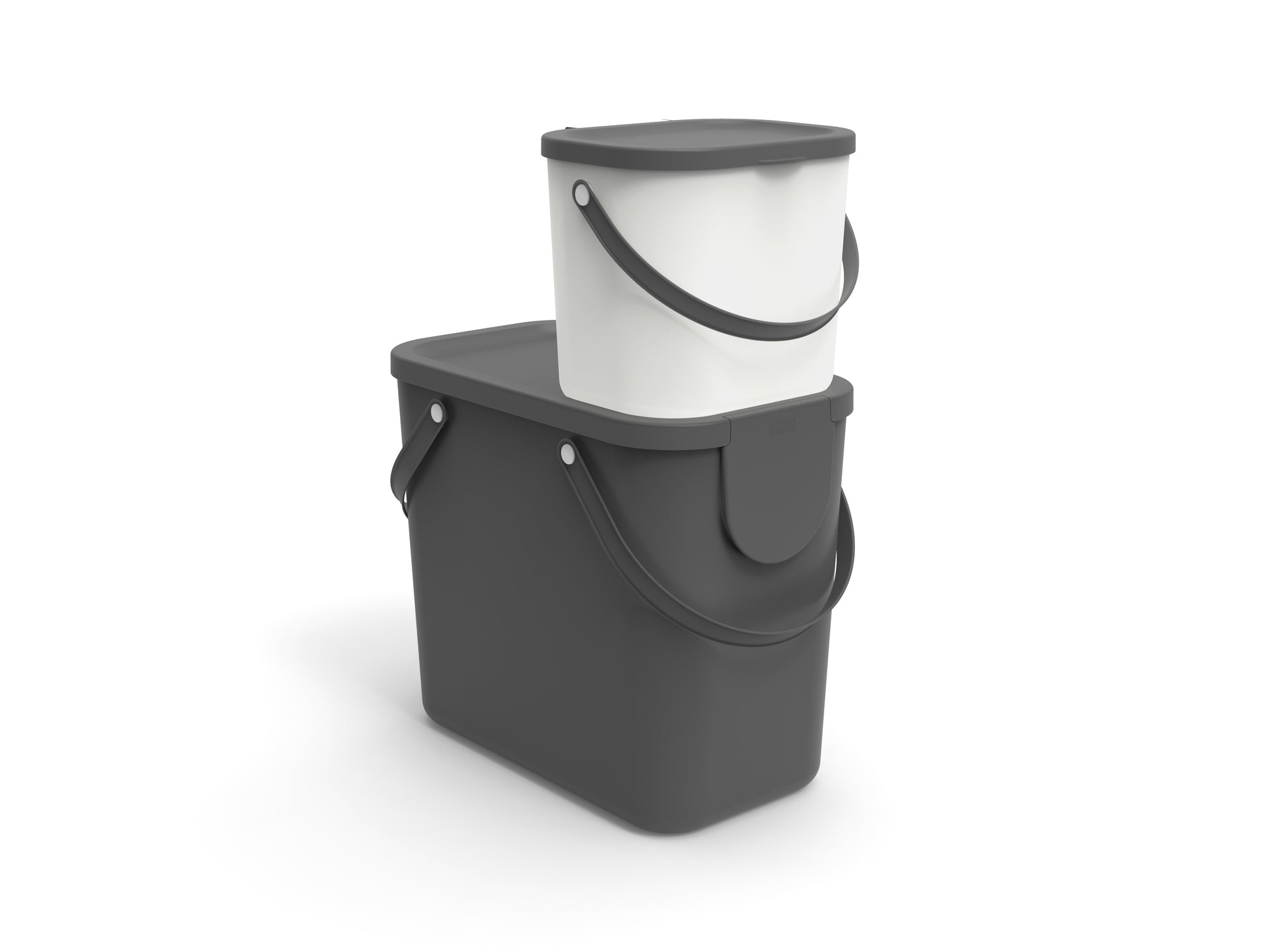 Rotho Recyclingbox Albula – 6 l – Kunststoff, rund – blau – BPA-frei