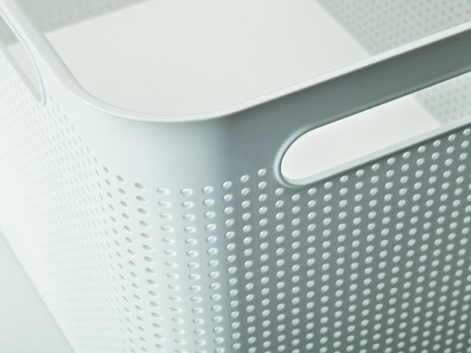 Rotho Aufbewahrungskorb Brisen – Kunststoff, Anthrazit, 36 × 21,1 × 26,2 cm