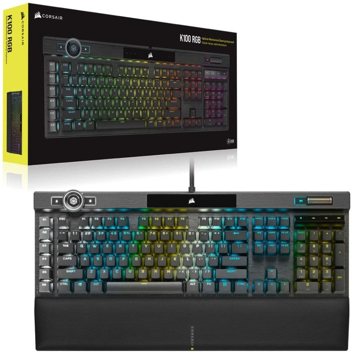 Corsair K100 OPX – Tastatur, kabelgebunden (USB-A), CH-Layout (DE-CH), Fullsize (mit Ziffernblock)