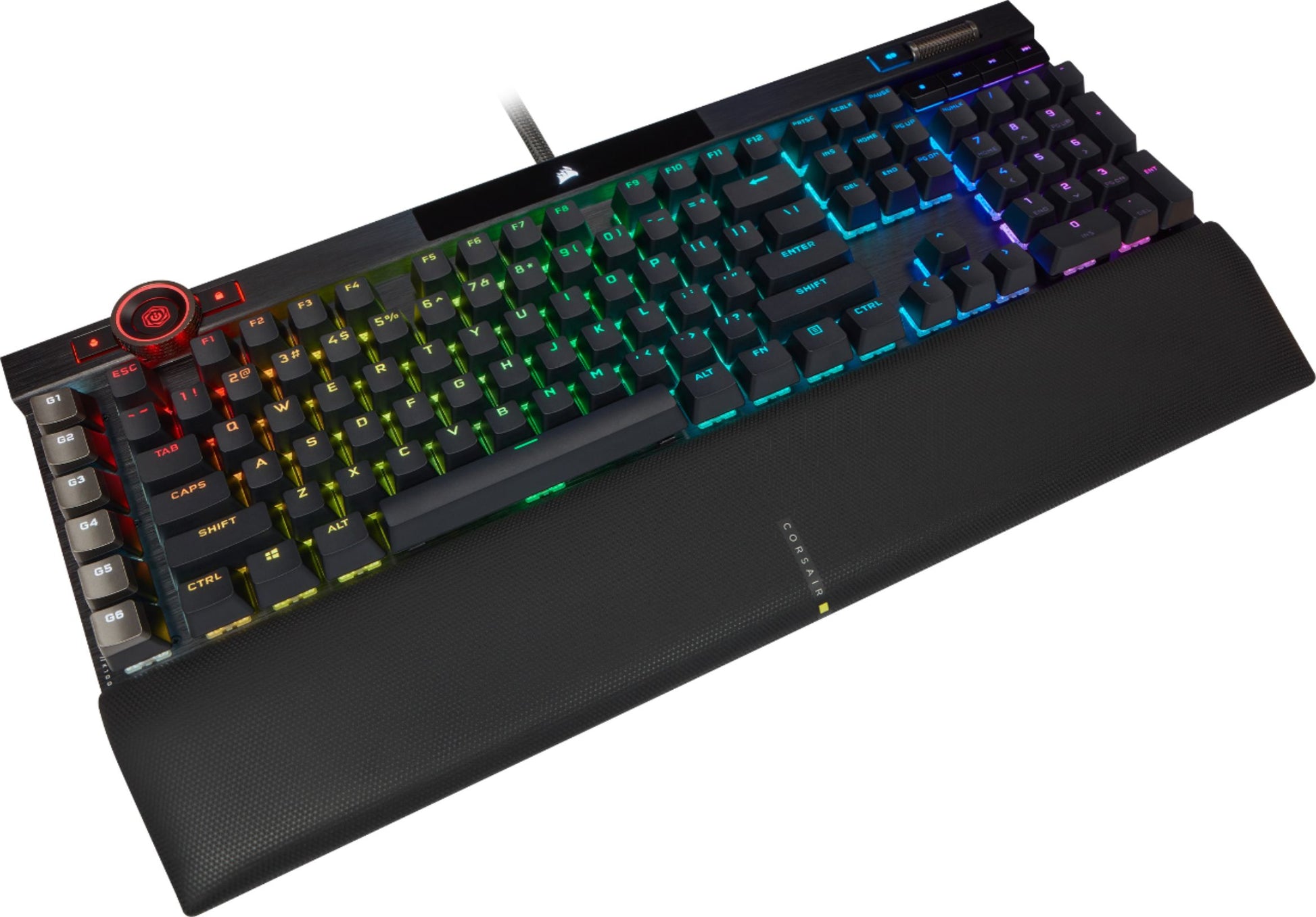 Corsair K100 OPX – Tastatur, kabelgebunden (USB-A), CH-Layout (DE-CH), Fullsize (mit Ziffernblock)