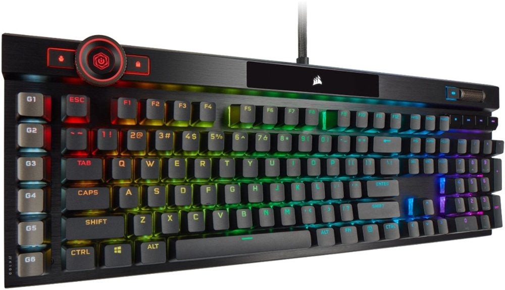 Corsair K100 OPX – Tastatur, kabelgebunden (USB-A), CH-Layout (DE-CH), Fullsize (mit Ziffernblock)