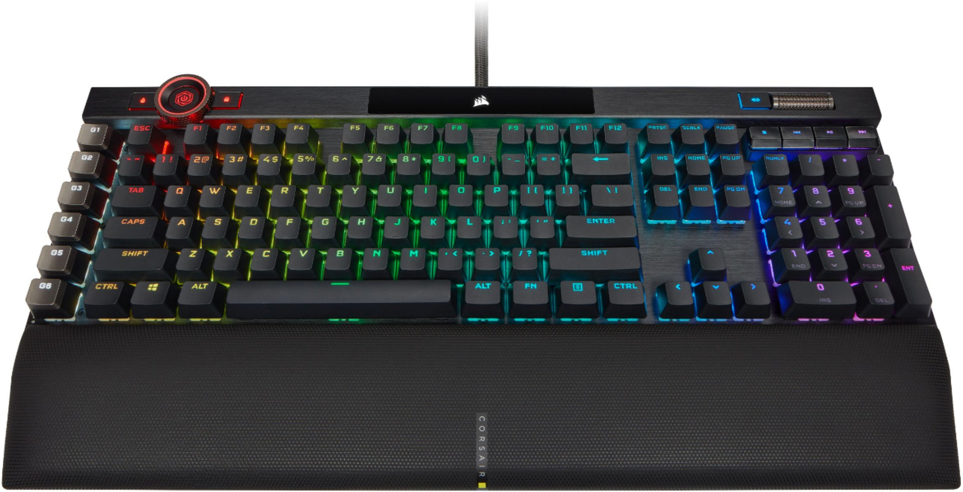 Corsair K100 OPX – Tastatur, kabelgebunden (USB-A), CH-Layout (DE-CH), Fullsize (mit Ziffernblock)