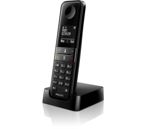 Philips D4701B – DECT-Telefon nur Mobilteil, Freisprechen, Schwarz