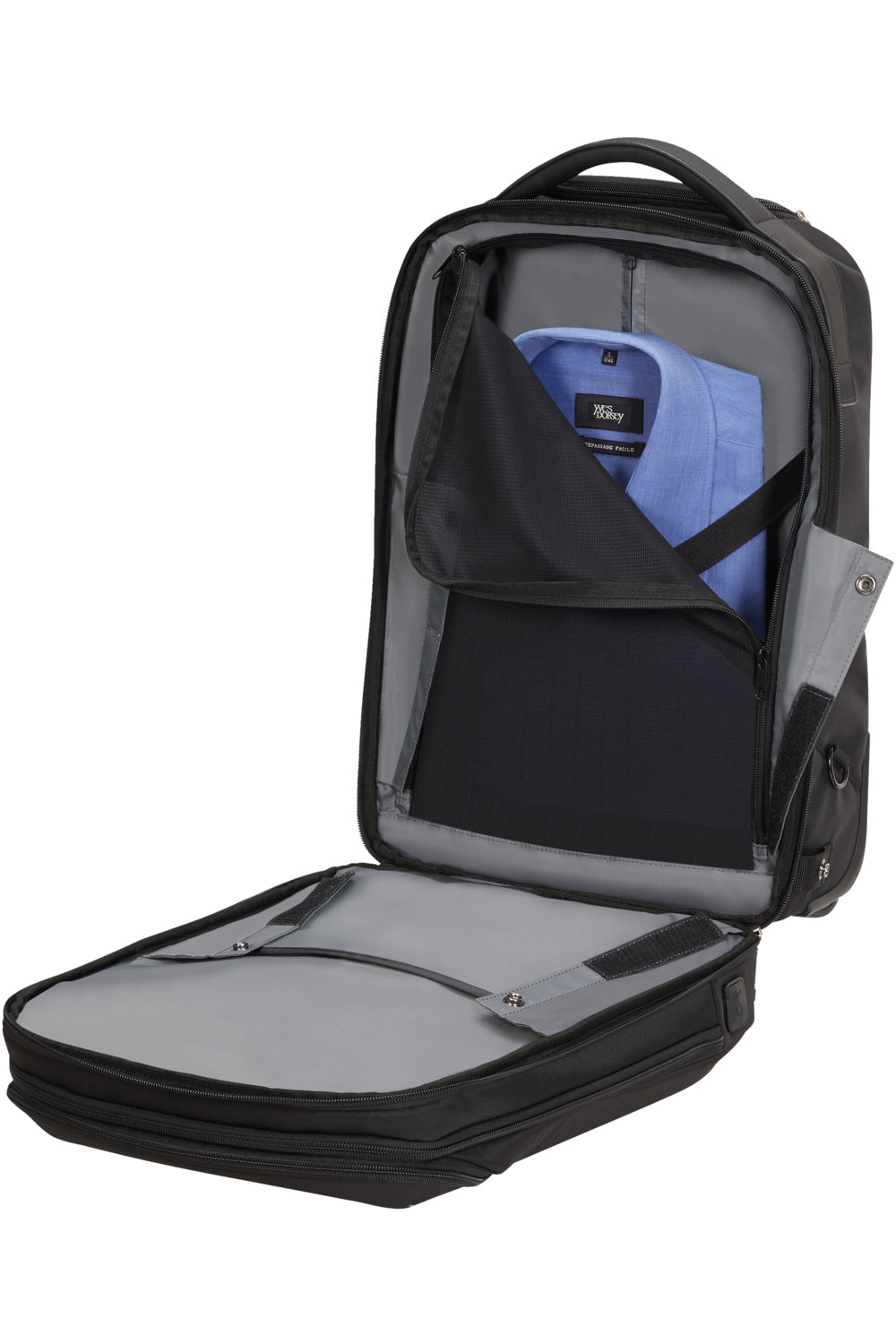 Samsonite Litepoint – Business-Trolley 17,3", 30 l, 2 Rollen, rPET, Schwarz, 32,5 × 48 × 20 cm