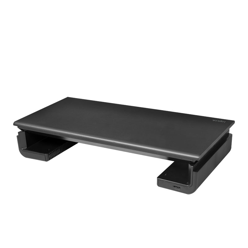 LogiLink BP0141 – Monitor-Tischständer – bis 25 kg – höhenverstellbar, USB-Hub – Schwarz