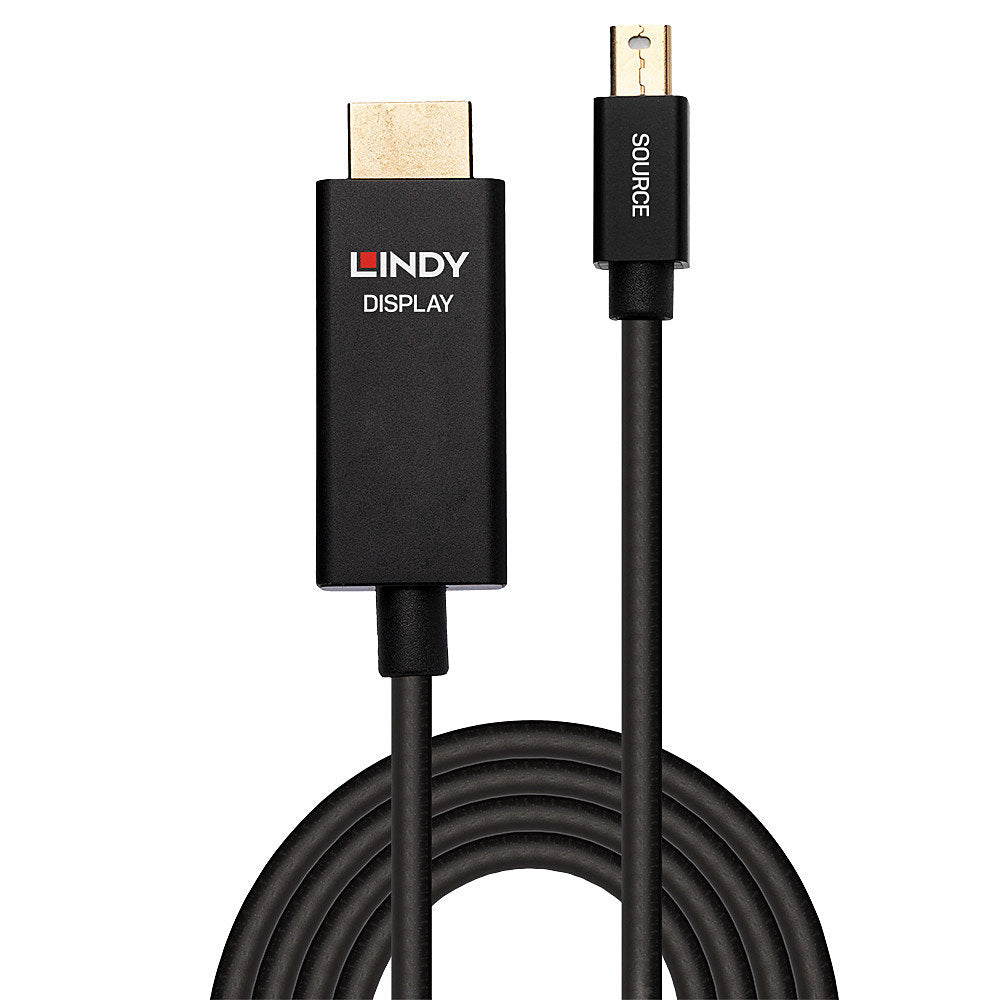 Lindy Mini DisplayPort auf HDMI Adapter, 3 m, aktiv, HDR