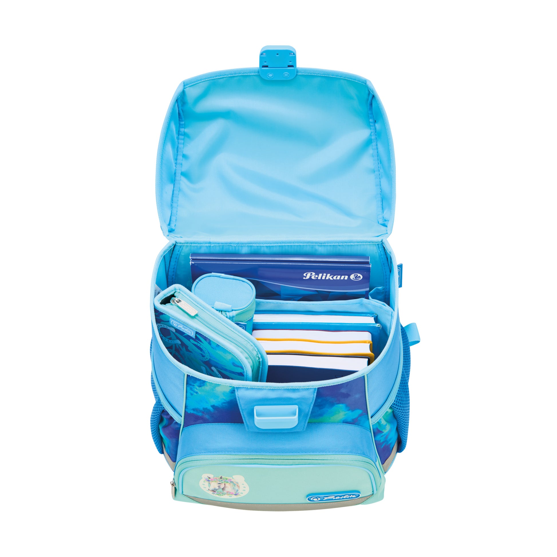 Herlitz Loop Plus – Schulrucksack-Set, Lucky Horse, 17 l, 31×37×22 cm