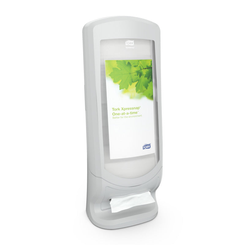 Tork Serviettenspender Signature Line – für N4, Kunststoff, hellgrau, 235 × 622 × 235 mm