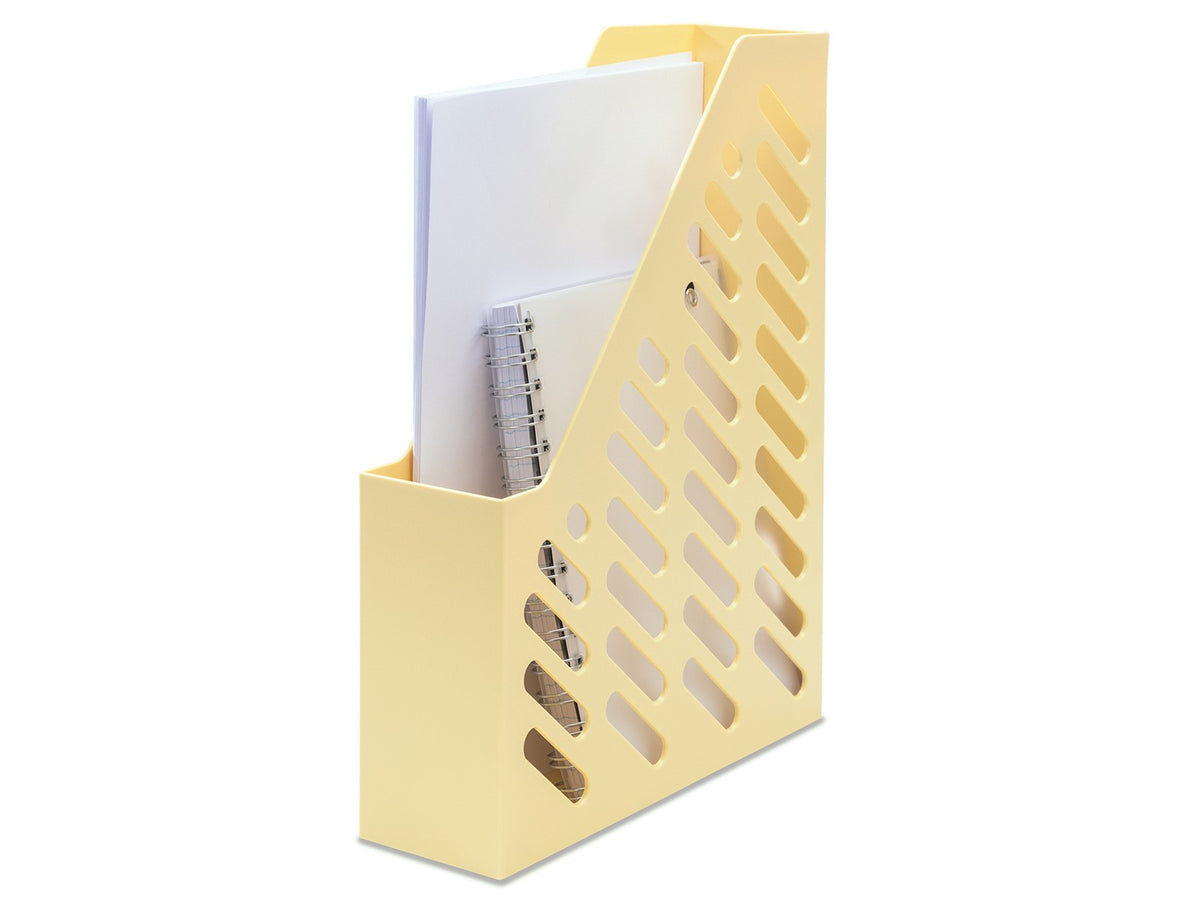 HAN Stehsammler – für A4/C4, mit Daumenbohrung, gelb, Polystyrol (PS), B 76 × H 315 × T 246 mm, 10er-Set