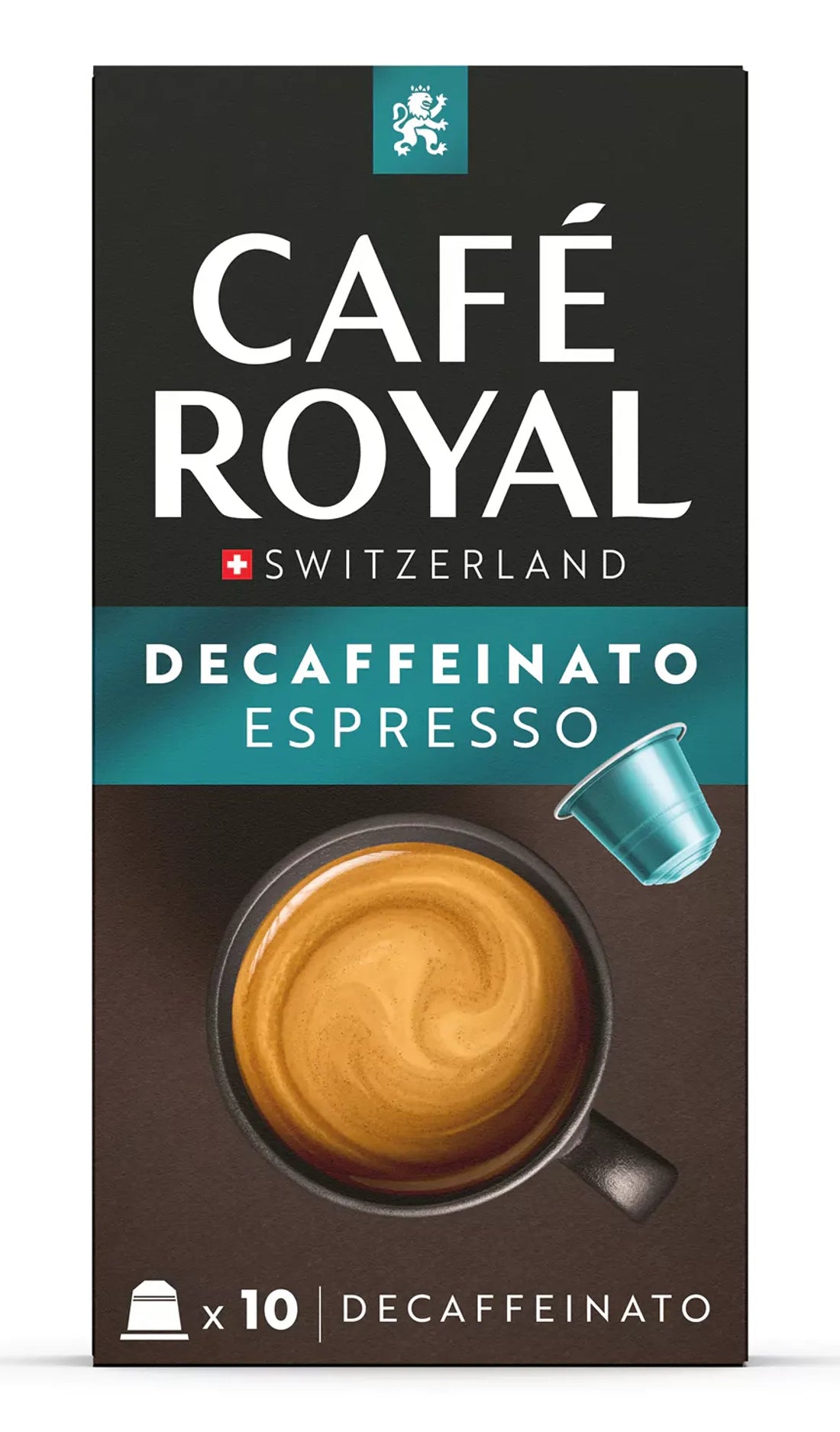 Café Royal Kapseln für Nespresso – Espresso, entkoffeiniert, Intensität 6, 100 Kapseln
