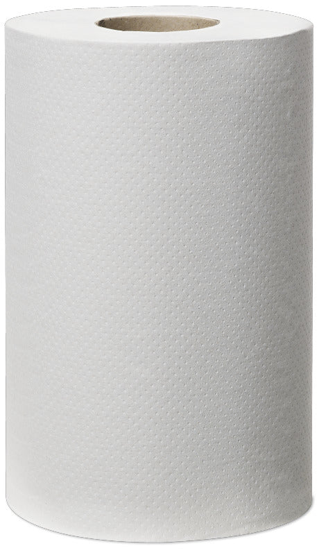Tork Putzrolle – 1-lagig, Recyclingfasermaterial, weiss, 198 mm × 120,1 m, 12 Rollen