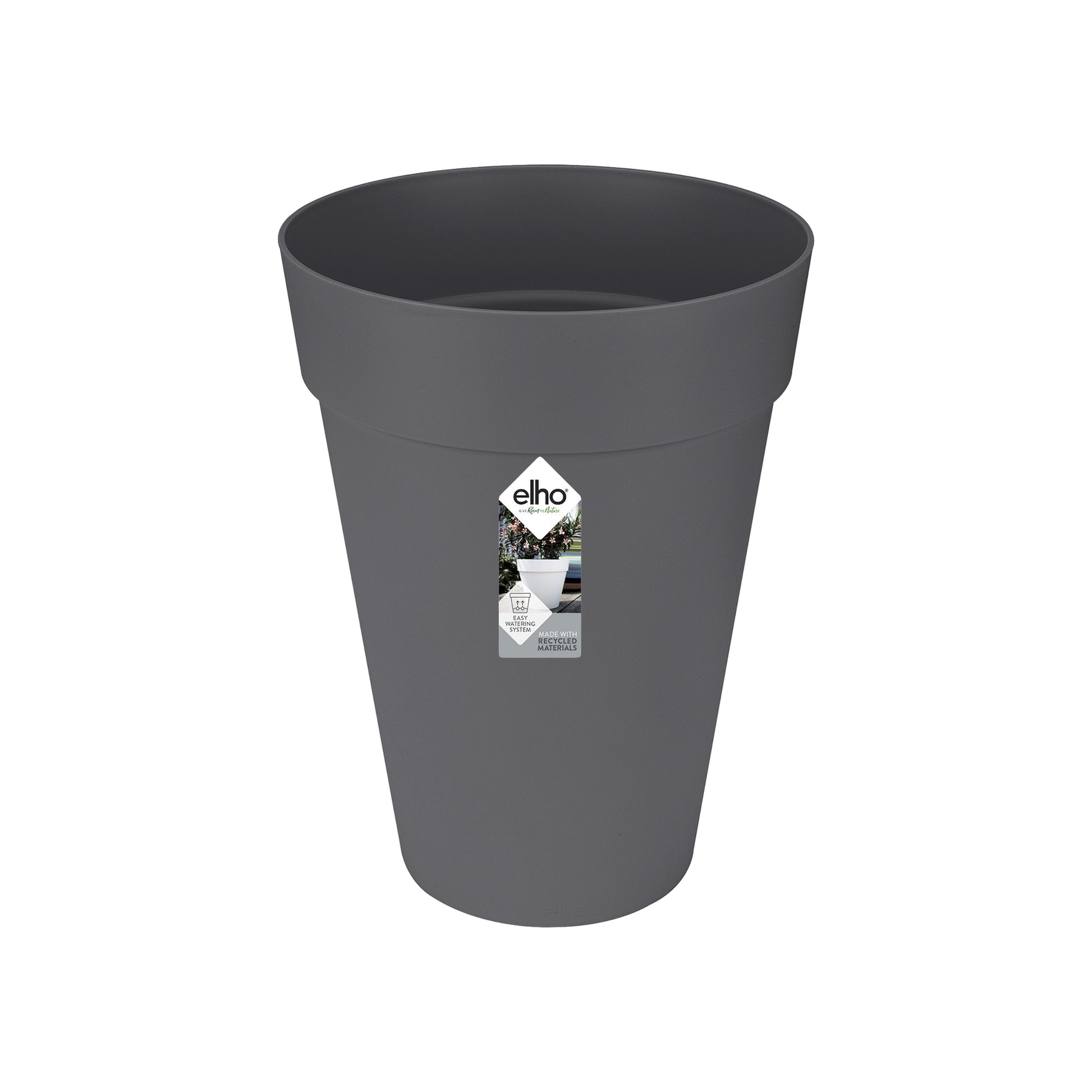 elho Loft Urban Blumentopf – 45 l – Kunststoff, Schwarz