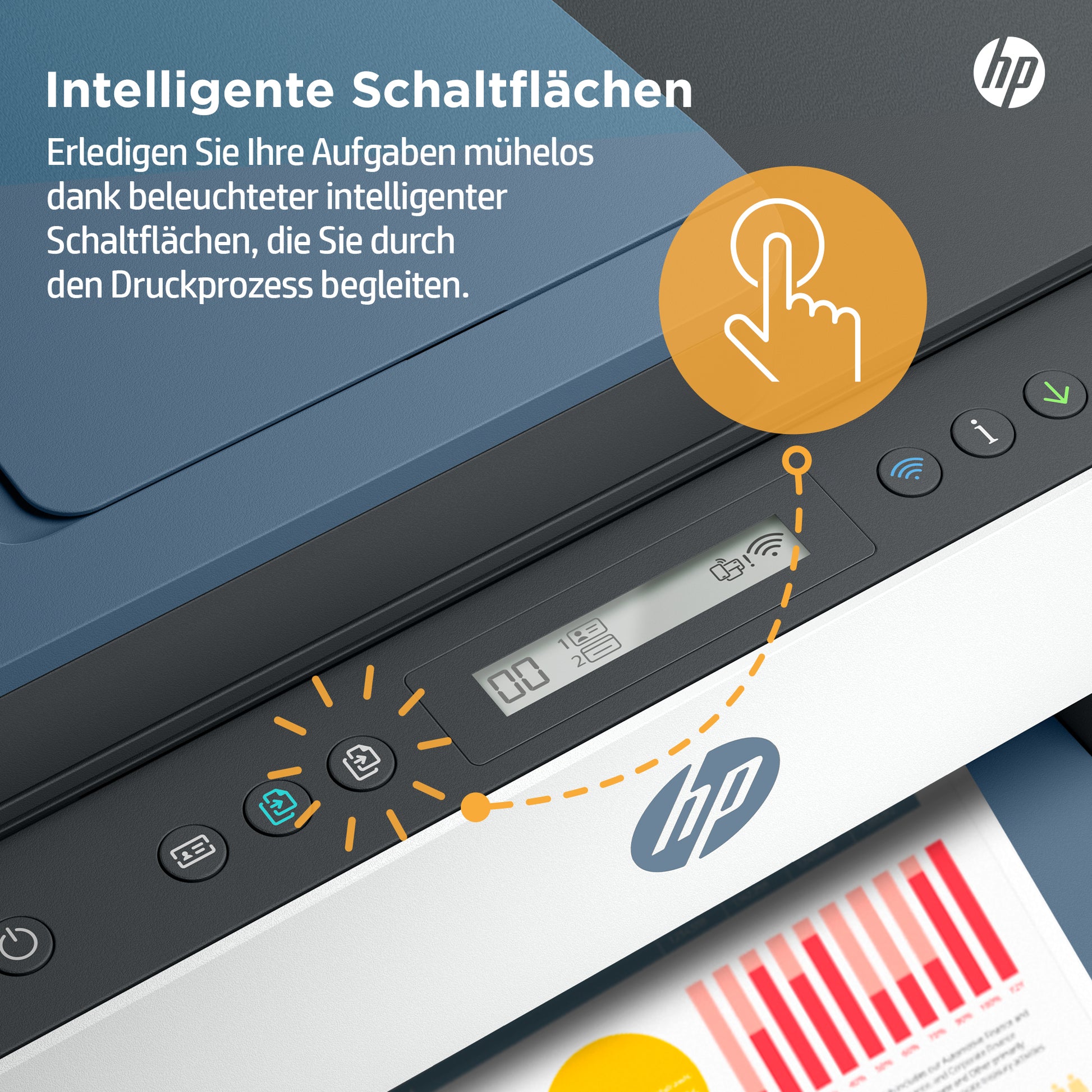 HP Smart Tank 7306 All-in-One – Farbtintenstrahl-Multifunktionsdrucker, A4, 3-in-1, Duplex, ADF, WLAN/LAN