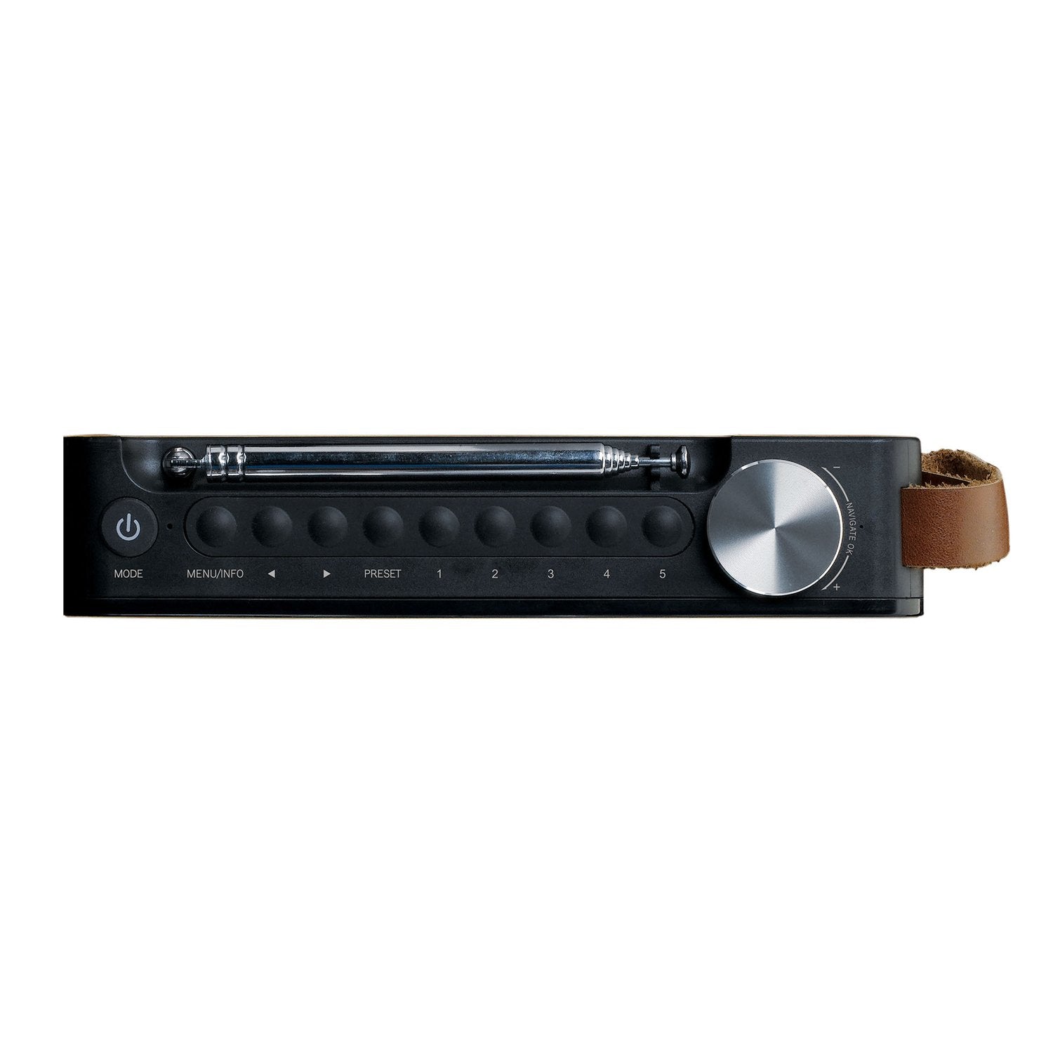 Lenco PDR-040 – DAB+/UKW-Tischradio, Bluetooth – Bambus/Schwarz