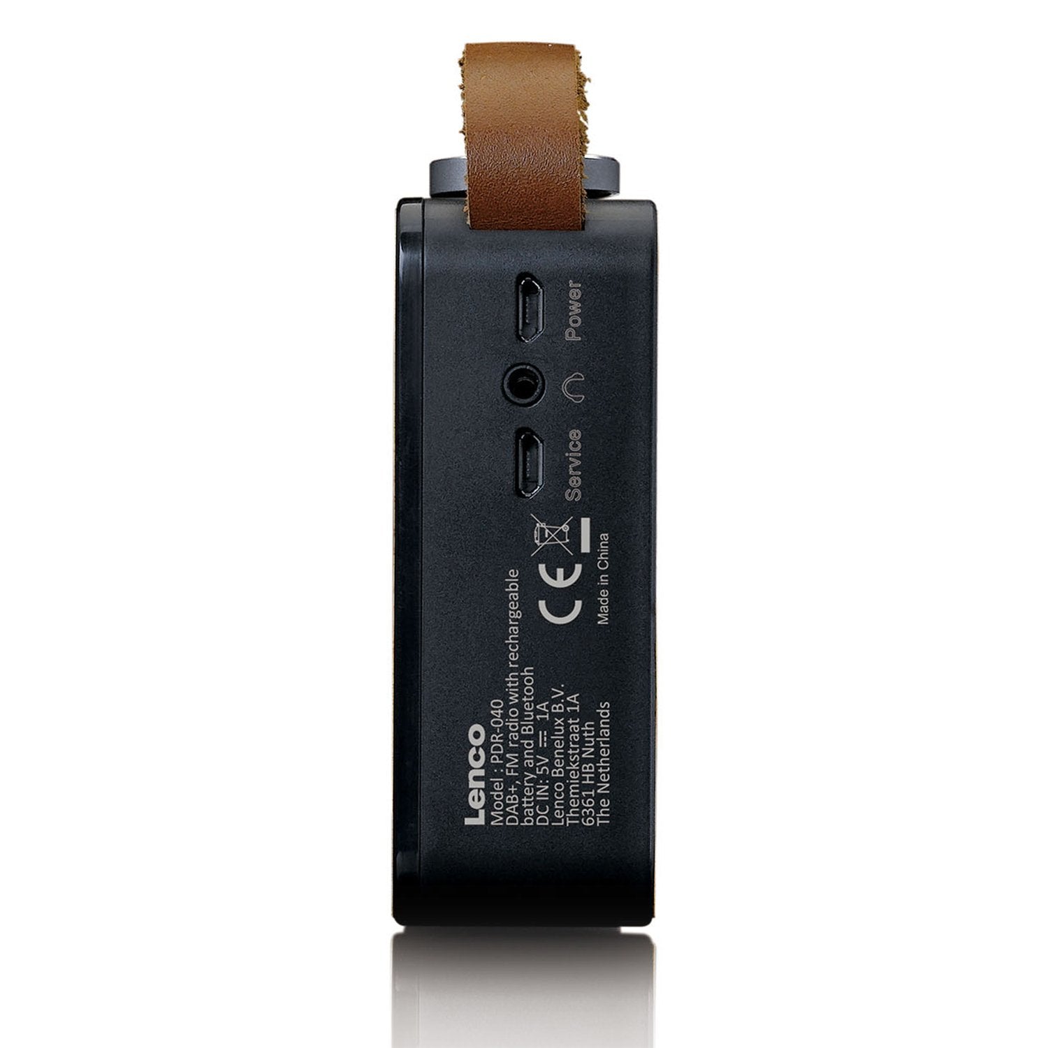 Lenco PDR-040 – DAB+/UKW-Tischradio, Bluetooth – Bambus/Schwarz