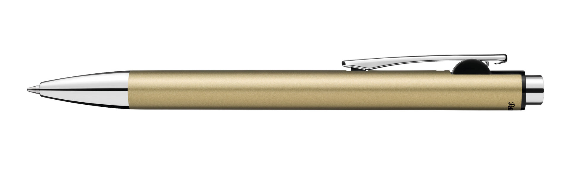 Pelikan Snap Metallic M 817714 Kugelschreiber – 3er Pack, Gold, Blau, Medium, dokumentenecht, nachfüllbar