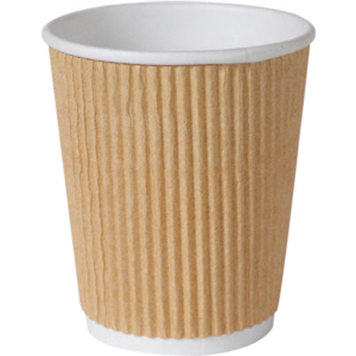 BioPak Trinkbecher, Papier, PLA-beschichtet – 2,4 dl – Braun – FSC – 500 Stk.