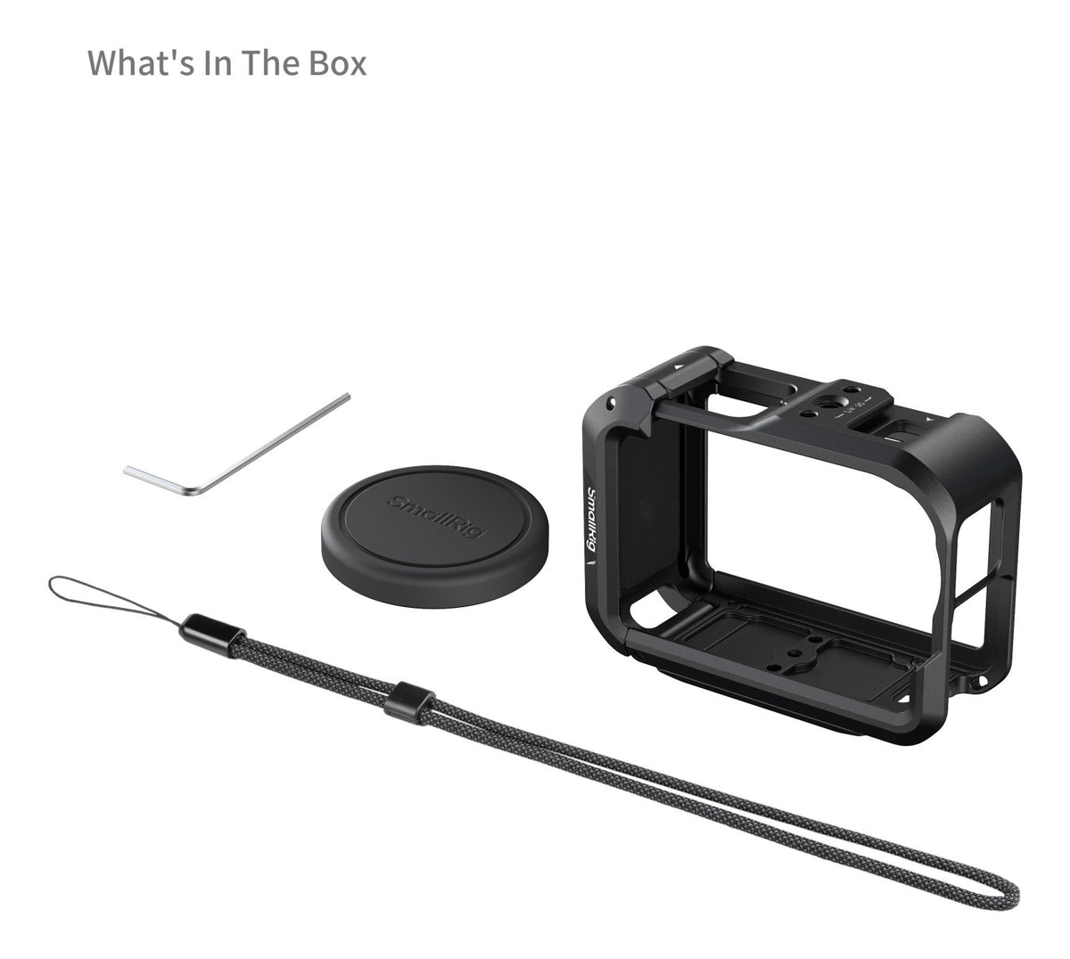 SmallRig 5887 Cage – Aluminium, 1/4" Gewinde – für DJI Osmo Action 6 – Schwarz