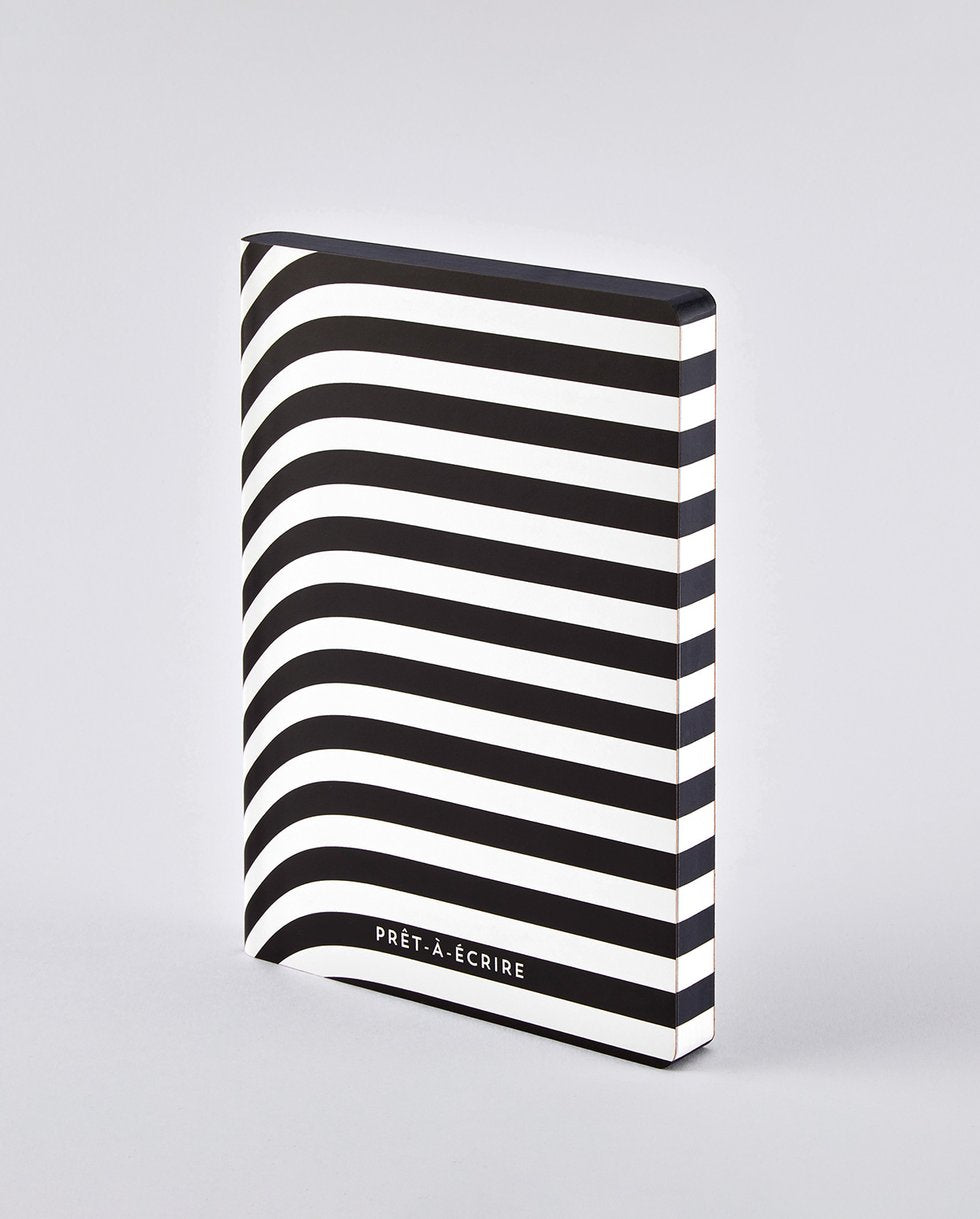 nuuna Notizbuch A5, 256 Seiten – schwarz, weiss