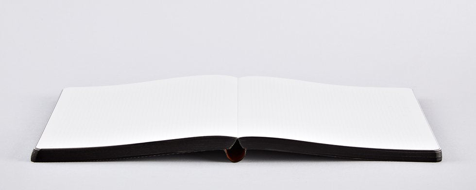 nuuna Notizbuch A5, 256 Seiten – schwarz, weiss
