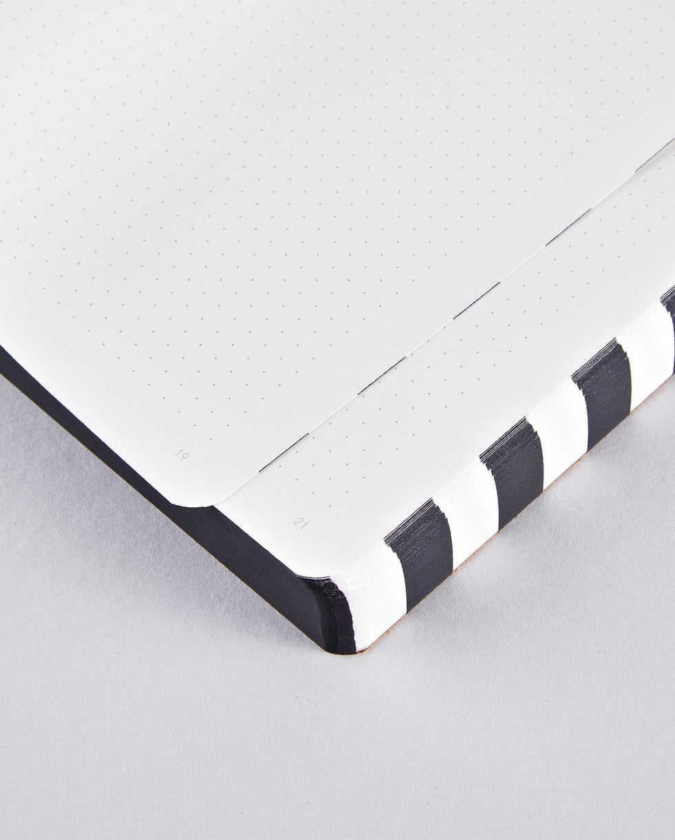 nuuna Notizbuch A5, 256 Seiten – schwarz, weiss