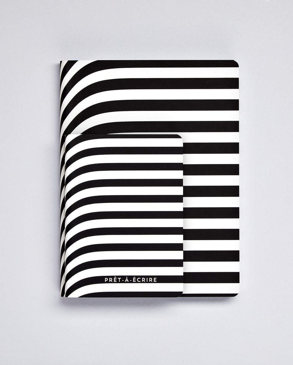 nuuna Notizbuch A5, 256 Seiten – schwarz, weiss